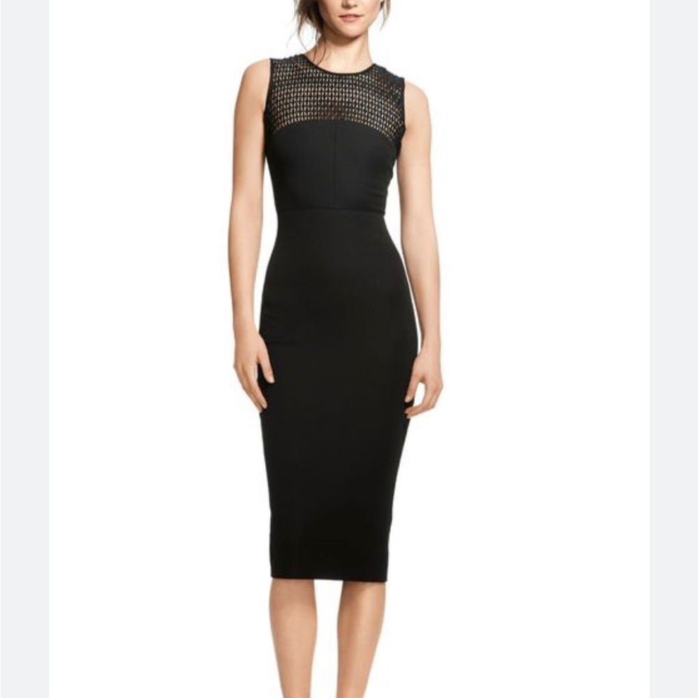 Roland Mouret x Banana Republic lace panel sleeveless dress